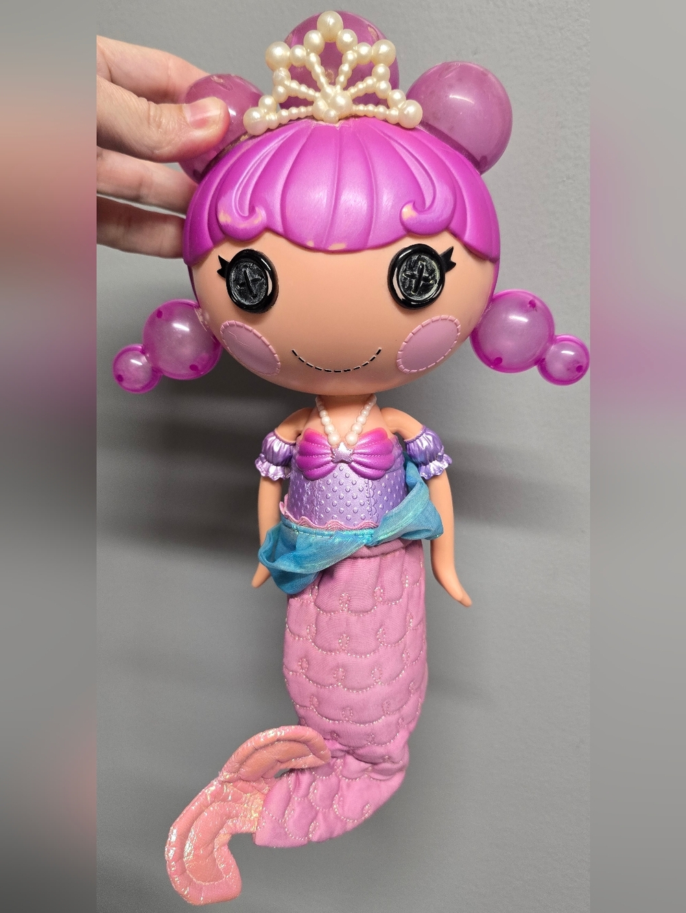 Lalaloopsy-Inspired Pink Mermaid Doll for Kids